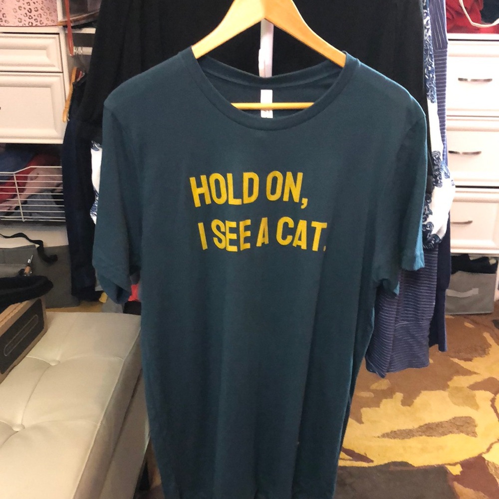 Hold On I See A Cat Tee - image 2